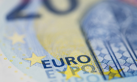 European Money (detailed macro shot) with focus on EUROの写真素材
