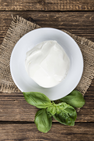 Big Mozzarella Ball as detailed close-up shot (selective focus)の写真素材