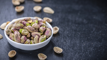 Pistachio Kernels as detailed close-up shot (selective focus)の写真素材