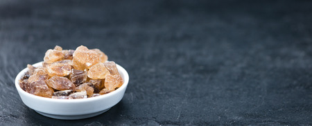Brown Rock Candy (detailed close-up shot; selective focus)