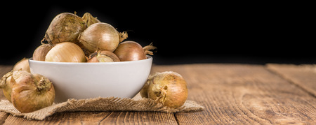 Portion of fresh White Onions  close-up shot; selective focusの写真素材
