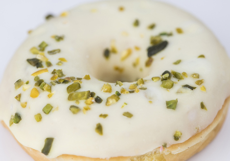 Portion of some Donuts as detailed close-up shot (fresh made; selective focus)の写真素材