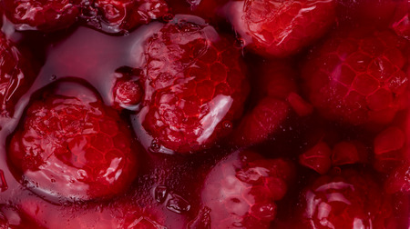 Fresh homemade Raspberry Cake (selective focus; close-up shot)の写真素材