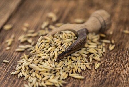 Portion of Oat as detailed close-up shot; selective focus