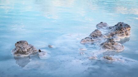 Iceland Lagoon thermal water (detailed close-up shot)の写真素材