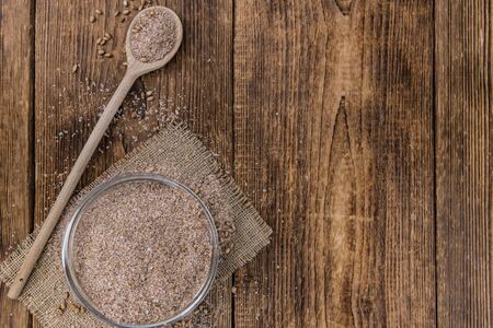 Fresh Wheat Bran as detailed close-up shot (selective focus)の写真素材