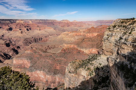 Famous Grand Canyon South Rim in Arizona, USAの写真素材