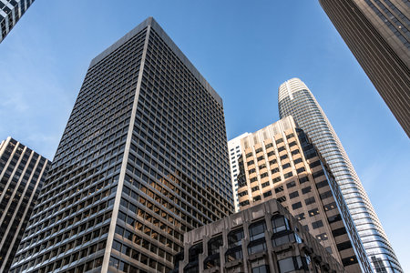 Skycrapers in San Francisco Downtown (California, USA)