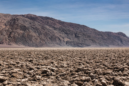Devil's Golf Course - Death Valley National Park in California, United Statesの写真素材