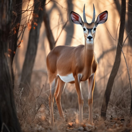 Impala in natural habitat - image generated with Generative AIの素材