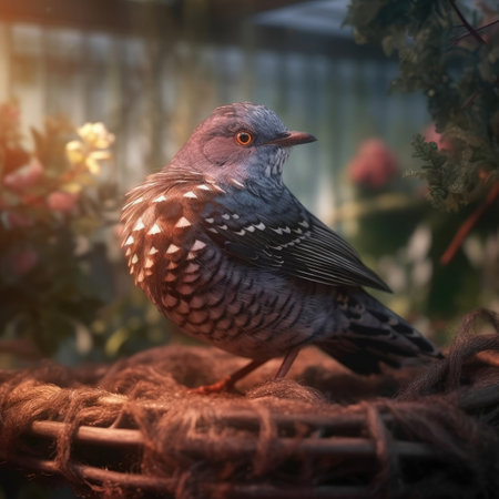 Cuckoo in natural habitat - image generated with Generative AIの素材