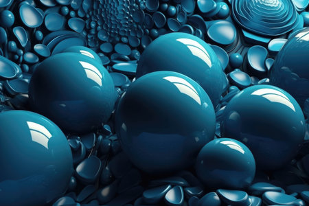 The background is an abstract 3D design. - image generated with Generative AIの素材