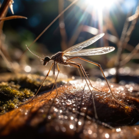 Crane Fly in natural habitat - image generated with Generative AIの素材