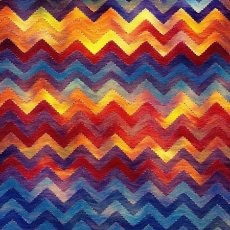 Generated with enhanced human touch, abstract zigzag wallpaper texture. Image generated with Generative AIの素材