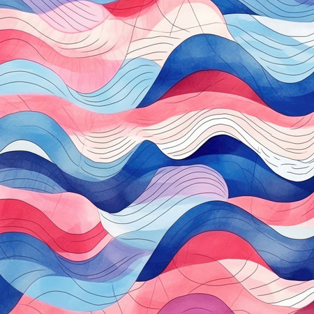 A creative, colorful, abstract pattern for design. Image generated with Generative AIの素材