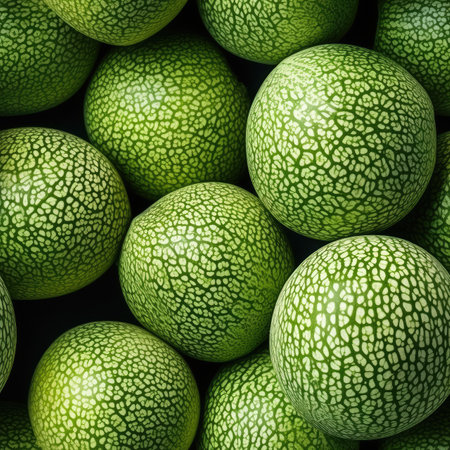 Melons as seamless tiles - Generative AIの素材
