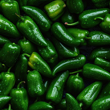 Peppers as seamless tiles - Generative AIの素材