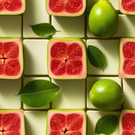 Guava as seamless tiles - Generative AIの素材