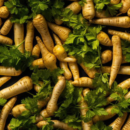 Parsnips as seamless tiles - Generative AIの素材