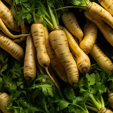 Parsnips as seamless tiles - Generative AIの素材