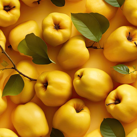 Quinces as seamless tiles - Generative AIの素材