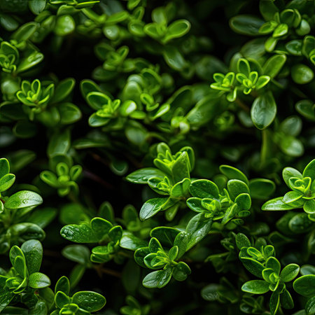Thyme as seamless tiles - Generative AIの素材