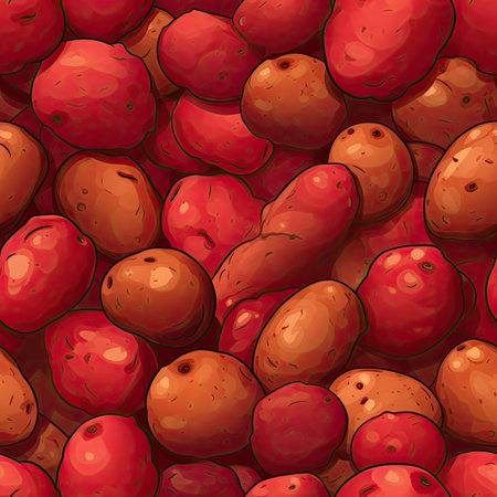 Potatoes as seamless tiles - Generative AIの素材