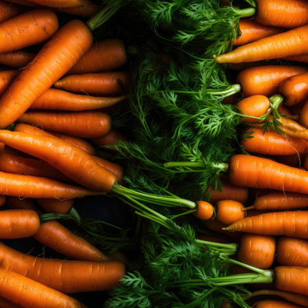 Carrots as seamless tiles - Generative AIの素材