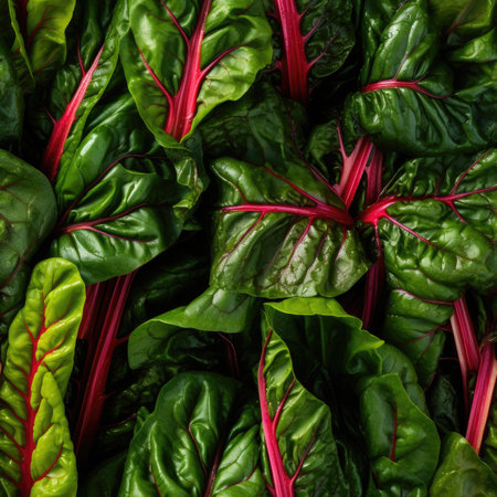 Swiss Chard as seamless tiles - Generative AIの素材
