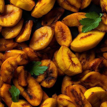 Plantains as seamless tiles - Generative AIの素材