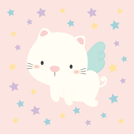 cute cat vector.のイラスト素材