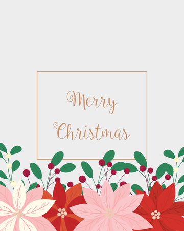 Merry Christmas greeting card.のイラスト素材