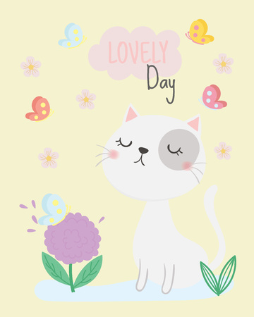 Cute cat vector.のイラスト素材