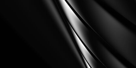 Luxury rich business background with silver, metal color, 3D rendering, 3D illustrationの写真素材