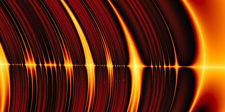 Autumn color abstract geometric modern trendy wallpaper, 3D rendering, 3D illustration