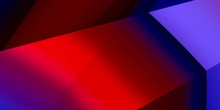 Geometric abstract red and purple, colorful beauty background, creative wallpaper, 3D rendering, 3D...