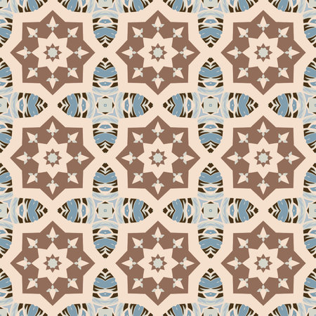 Light colors patterned surface with geometric shapes. It could be a design on fabric or wrapping...