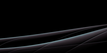 Luxury black, rich business background, technologic and futuristic modern wallpaper, 3D rendering, 3D illustrationの写真素材