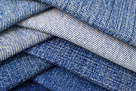 abstract backgroud of close up denim fabric jeans texture stack zigzag