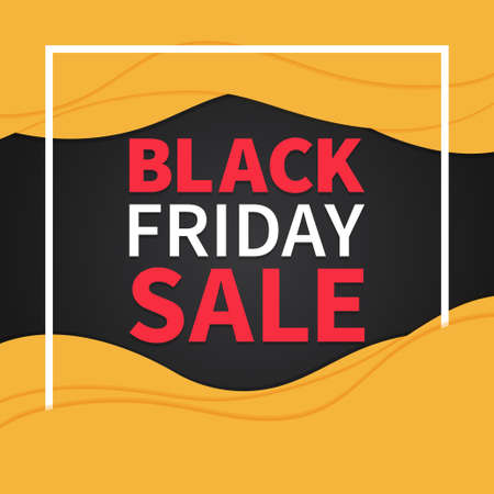 Black friday sale promotion banner templateのイラスト素材