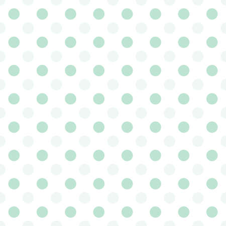 Small green dots half drop repeat on white background seamless patternのイラスト素材