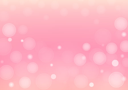 Abstract gradient background, bokeh light on pink pastel gradient color background vector illustration for backdrop, poster, website banner.のイラスト素材