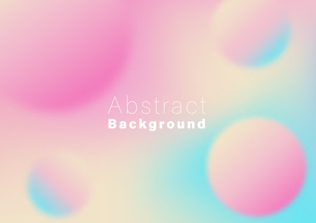 Abstract blurred background, pink and blue gradient pastel color background vector illustration for backdrop, poster, web banner.のイラスト素材