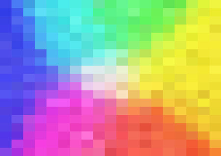 Abstract pixels pattern. geometric mosaic shape background, rainbow color gradient. vector illustration template for wallpaper, wrapping paper, web banner, website, poster.のイラスト素材
