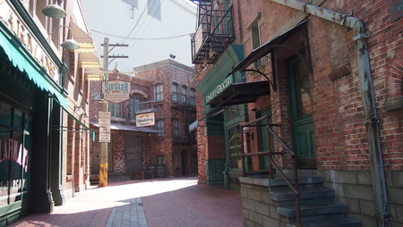 A street sence from Universal Studio, Singaporeのeditorial素材
