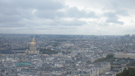 Paris cityscape from above, Franceの写真素材