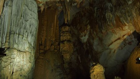 Chamber inside Phong Nha Caveの写真素材