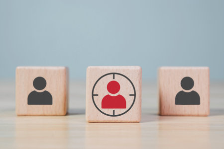 person data, Customer psychology profile or characteristics, Buyer personal and target customer concept.の写真素材