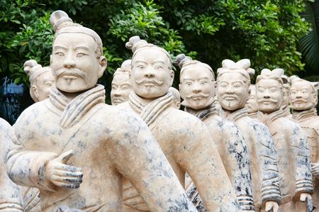 Army of terracotta warriors,one of the most famous historical sights in chinaのeditorial素材