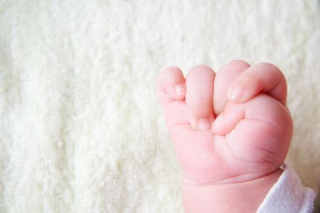 baby's hand の写真素材